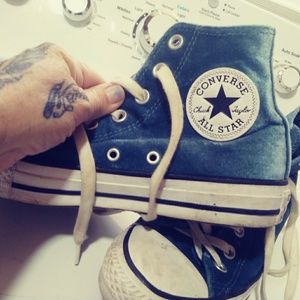 Converse blue soft to touch size 7